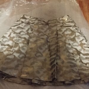 The Limited Gold and Silver Mini Skirt